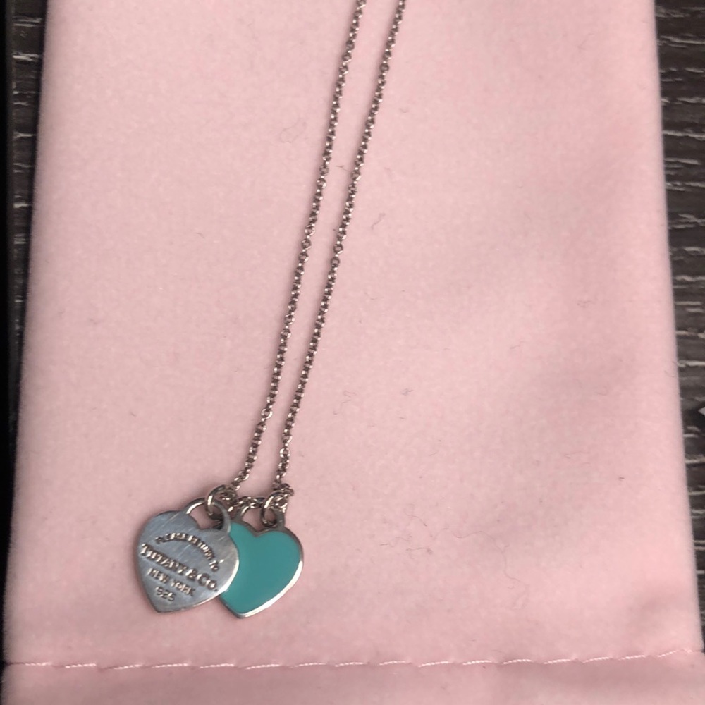 Tiffany & Co. Mini Double Heart Tag Pendant